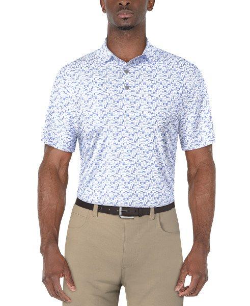 BRIEFING TOUR POLO【BRG211M17】 J.Lindeberg Mens Tour Tech Reg Fit Golf Polo - ENAMEL BLUE
